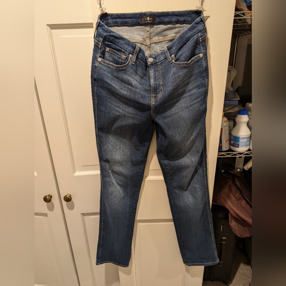 Seven for All Mankind Kimmie Straight Leg High Rise Jeans Size 30